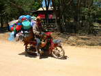 Motocyklista v provincii Ratanak Kiri