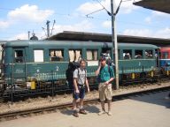 První zvláštnost - historický vlak v provozu v Aradu